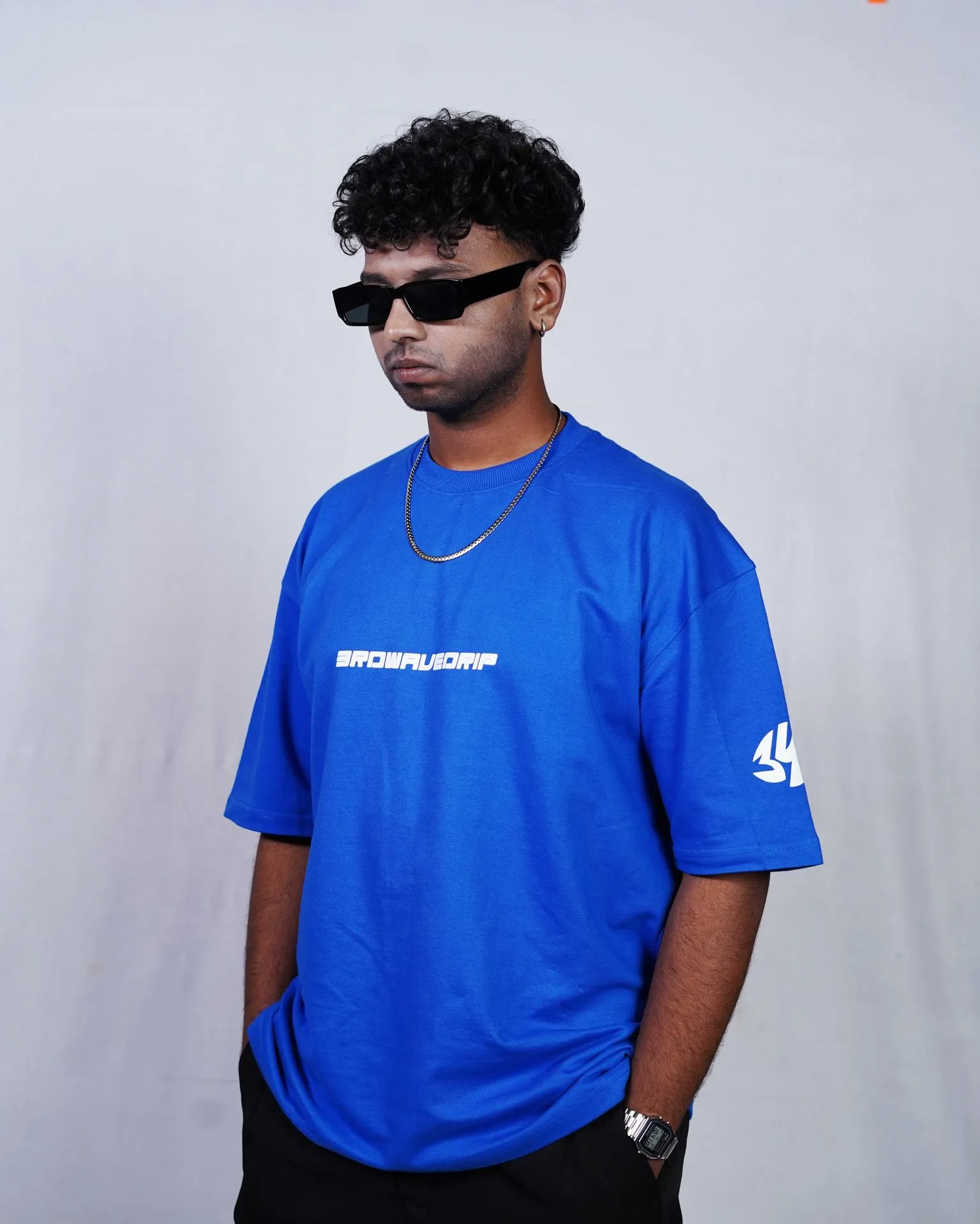 OVERSIZED BLUE BANDANA TEE (S)