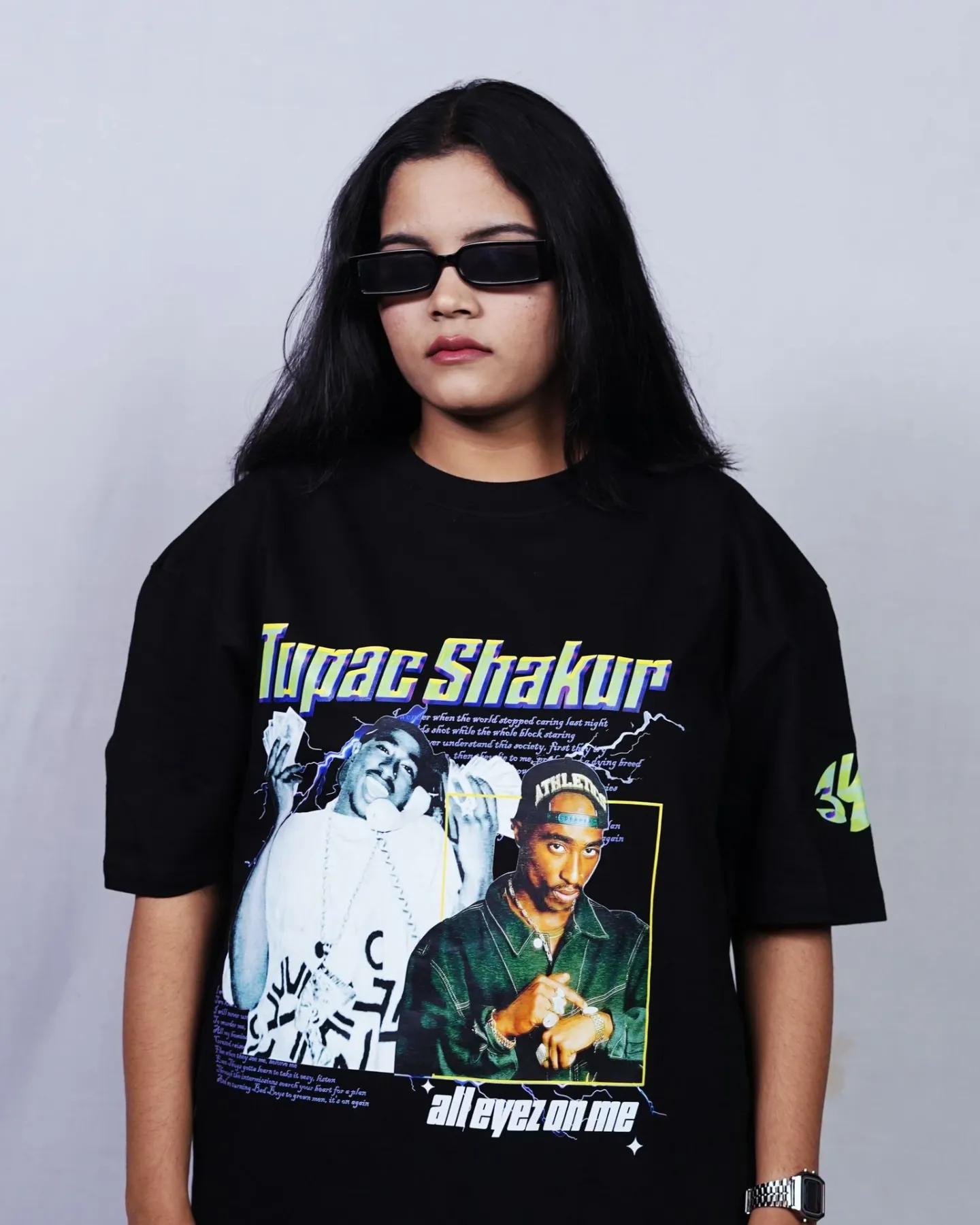 TUPAC BLACK TEE(LIMITED EDITION)