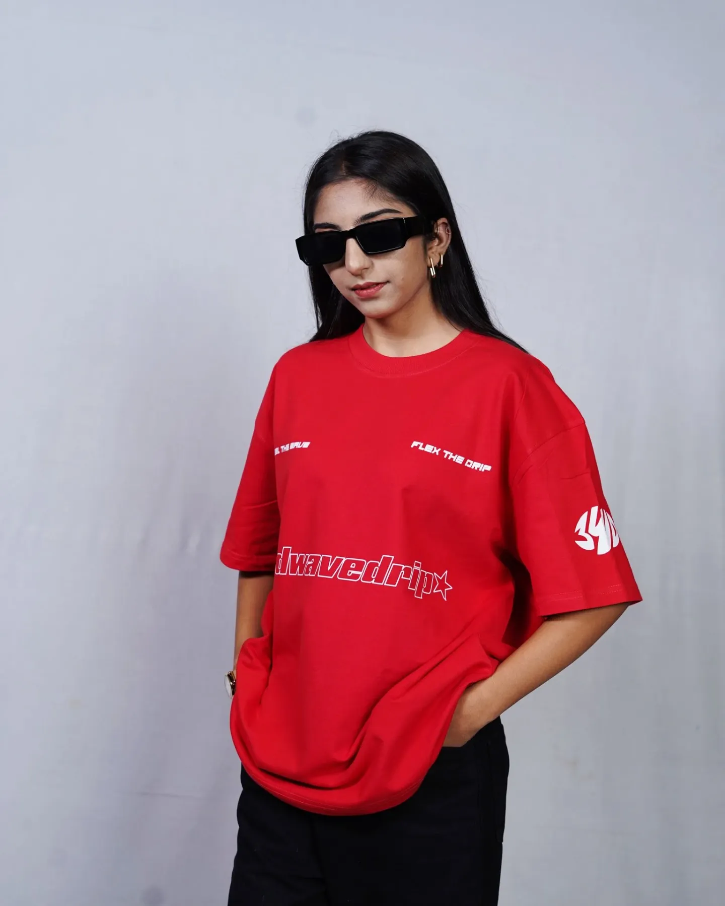 OVERSIZED RED 3WD OFFICIAL TEE (S)